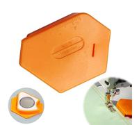Magnetic Seam Guide for Sewing Machine,Multi-Purpose Tool Polygonal Strong Magnetic Gauge,Polygonal Multifucntional Seam Guide Hemmer with Scale,Sewing Accessories Supplies (B-Orange)