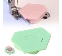 Magnetic Seam Guide for Sewing Machine, Polygonal Strong Magnetic Gauge, Sewing Guides for Sewing Straight, Polygonal Multifucntional Seam Guide Hemmer with Scale,Sewing Accessories Supplies (Green)