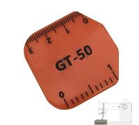 Magnetic Seam Guide, Professional Sewing Ruler, 6x3x1cm Tool with Scale, Multifunctional Steel Hemmer, Polygonal Gauge with Silver Style, Quilting Accessories for Crafting Home