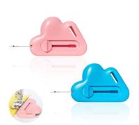 Magnetic Seam Guide with Seam Ripper, 2 in 1 Magnetic Seam Guide, Pack of 2, Magnetic Seam Guide, Multifunctional Advice Tools, Fastening Gauges Tool for Sewing Machines, Blue, Pink