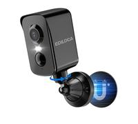 Magnetic Security Camera Outdoor Wireless, 2K 3MP WiFi Camera Outdoor with 300° Horizontal Rotation, Rechargeable Battery, PIR Human Detection, Color Night Vision, 2-Way Audio, Siren, Weatherproof