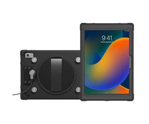 Magnetic Security Case - CTA Magnetic & Water Resistant Cover for iPad 10th Gen 10.9" - Rugged Case with Security Locking Mechanism & Metal Plates - Black - (PAD-SMSPC109)