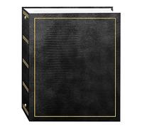 Magnetic Self-Stick 3-Ring Photo Album 100 Pages (50 Sheets), Black