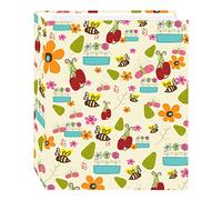 Magnetic Self-Stick 3-Ring Photo Album 100 Pages (50 Sheets), Doodles Design