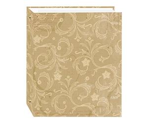 Magnetic Self-Stick 3-Ring Photo Album 100 Pages (50 Sheets), Jasmine Design