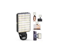 Magnetic Selfie Light, [128 LEDs] Diyife 360° Rotatable Clip on Phone Light, Video Conference Lighting, 20H Long-Lasting, 3 Lighting Modes, Camera Light for Laptop, Live Streaming, Photo, Meetings