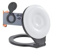 Magnetic Selfie Light - Magnetic Clip On Selfie Lamp - Adjustable Triple Brightness Glow Light - 360° Rotating Phone Ring - For Photos, Videos, Virtual Meetings