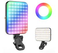 Magnetic Selfie Light RGB for iPhone: 95 LED Rechargeable Phone Fill Lights, Portable Ring Light for Camera Picture, Makeup Photo, Video Conferences, Laptop Use, Zoom Meetings, TikTok, Vlog