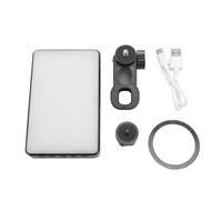 Magnetic Selfie Light with 120 LED Beads, Portable Rechargeable Clip - On Fill Light for Phone and Laptop - Adjustable 360 Degree Angle, Intelligent Memory Modes, Ideal for Video