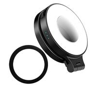 Magnetic Selfie Light with Mirror | Live Streaming Beauty Lamp - Rechargeable Selfie Fill Light with Mirror for Women Makeup Video Recording Travel Vlogging Live Streaming Conference Home Studio