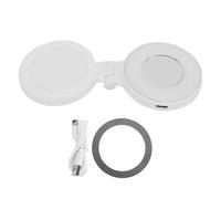 Magnetic Selfie Ring Light, Dimmable Led Lights, Foldable Phone Light for Video Recording, Makeup, Photography, IOS Phones (White)