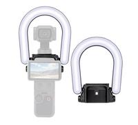 Magnetic Selfie Ring Light for DJI Osmo Pocket 3 Pocket 4 Accessories, Mini LED Photography Fill Lighting with 4 Color Modes & Brightness Levels for POCKET 3/4 Vlog Video Recording