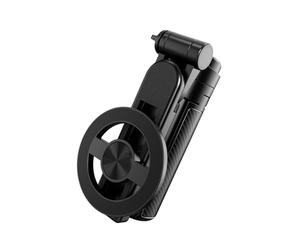 Magnetic Selfie Stick, Wireless Remote Stand, Portable Retractable Holder with Adjustable Grip, Travel Photography Accessory for Outdoor Adventure Vlogging, Camera Support, for Hiking Vacation Trips