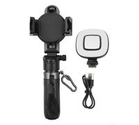 Magnetic Selfie Tripod with Remote Control and Built in Fill Light for Perfect Photography (C)