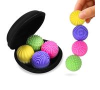 Magnetic Sensory Fidget Balls, Silicone Stress Relief Balls, Fidget Sensory Ball for Adults Teens with Autism, ADHD, Anxiety, Silent Executive Computer, 4 Pack