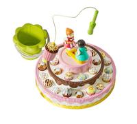 Magnetic Set - Electric Rotary Musical Cake, Electronic Component Board, ABS Material Structure, Interactive Battery Unit | Equipment for Kids & Schools