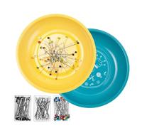 Magnetic Sewing Pin Holder | Magnetic Paper Pin Storage Bowl Organizer Tray - Stainless Steel Tray for Hair Clips Quilters Nails Embroidery Paperclips Workshop Home Travel Tacks Crafts