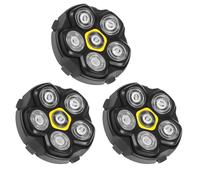 Magnetic Shaver Heads 6 Blades Replacement for Many 6D Magnetic Electric Shavers, Compatible with DOAO, Kensen, JoyKoi and Kibiy.(3PCS)