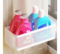 WOCHUANGSI Magnetic Shelf for Washing Machine Laundry Room Magnetic Organizer Laundry Shelf Organizer Washing Machine Shelf Hanging Basket Storage Magnetic Fridge Shelves (White, L11in*W4.9in*H3.9in)
