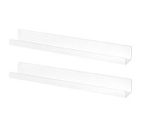 Magnetic Shelf, Metal Floating Book Holder, 1.97x2.17in Reusable Acrylic Display Panel, Strong Magnet Attachment for Whiteboard, Refrigerator, Desktop, Locker, Cubicle, Home, Kids, Teachers