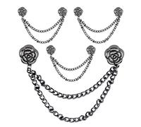 Magnetic Shirt Clips for Women Clothing, Multi-purpose Magnetic Chain Shawl Clips for Women- Multifunctional Magnetic Clothes Clips for Daily Use, Dating, Carnival, Travel, F, riferimento alla