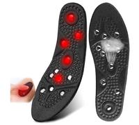 Magnetic Shoe Insoles for Pain Relief - Reflexology Acupuncture Foot Therapy, Washable and Cuttable Magnet Massage Insoles for Enhanced Comfort and Support(Size:S(EU:35-40),Color:Black)