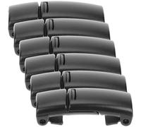 Magnetic Shoelace Locks Elastic No Tie Shoe Lace End Clips 3 Pairs Black Curved Design for Trainers Seniors Suffering from Arthritis