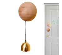 Magnetic Shop Keeper Bell - Fridge Mounted Door Bell Magnet, Metal Look Swing Chime | Vintage Magnetic Closure Din Accessories, Kitchen Pantry Alert Gadget, Decorative Patio Bell Emblem