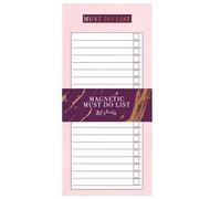 Magnetic Shopping List Must DO to Do List Pad Fridge Magnet Pink Purple Gift