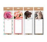 Magnetic Shopping List Notepad, Ideal for Fridge, Notes and List Comes with Pencil - Just to say (Single Flower)