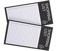 Magnetic Shopping List Planning Pad Notepad Black Paper
