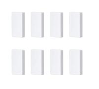 Magnetic Shower Curtain Weights Rubber Covered Heavy Duty Weights Prevent Curtain Liner Blowing Around White 4 Pairs (8 Pack)