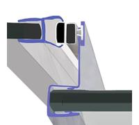 Magnetic Shower Door Seals | Fits 6, 7 or 8mm Glass | 2 Metres Long | MAG042 (25mm Sample)