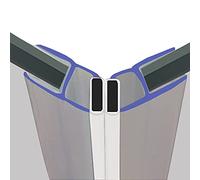 Magnetic Shower Seals | Sold in Pairs | Fits 4, 5 or 6mm Glass | 135° Magnet for Straight or Quadrant Doors | 2 Metres Long | MAG001 (25mm Sample, Clear)