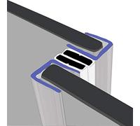 Magnetic Shower Seals | Sold in Pairs | Fits 4-6mm Glass | Side Magnets Normally Found on Pivot Doors | 2 Metres Long | MAG023