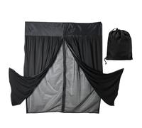 Magnetic Side Door Truck Fly Screen, Magnetic Fly Screen Van,Double Sliding Door Mesh | Center Magnetic Closure, RV Barrier