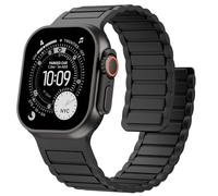 Magnetic Silicone Band Compatible with Apple Watch Bands 49mm 46mm 45mm 44mm 42mm 41mm 40mm 38mm Men Women, Soft Sport Strap Strong Magnet Watchband for iWatch Ultra 3-1 SE Series 11/10/9/8/7/6/5/4/3