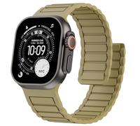 Magnetic Silicone Band Compatible with Apple Watch Bands 49mm 46mm 45mm 44mm 42mm 41mm 40mm 38mm Men Women, Soft Sport Strap Strong Magnet Watchband for iWatch Ultra 3-1 SE Series 11/10/9/8/7/6/5/4/3