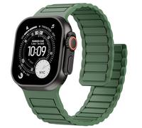 Magnetic Silicone Band Compatible with Apple Watch Bands 49mm 46mm 45mm 44mm 42mm 41mm 40mm 38mm Men Women, Soft Sport Strap Strong Magnet Watchband for iWatch Ultra 3-1 SE Series 11/10/9/8/7/6/5/4/3