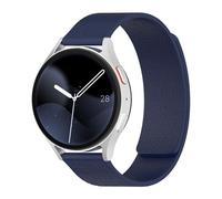 Magnetic Silicone Band Compatible with Samsung Galaxy Watch 7/6/5/4 40mm 44mm/Watch 6 Classic 43mm 47mm/Watch 5 Pro 45mm/Watch 4 Classic/Active 2 Band, 20mm Strong Magnetic Clasp(Dark blue)