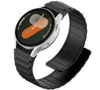 Magnetic Silicone Band Compatible with Samsung Galaxy Watch 7 6 5 4 FE Band 40mm 44mm/Watch 4 6 Classic 47mm 46mm 43mm 42mm/Watch 5 Pro 45mm,22mm No Gap Waterproof Sport Loop Strap for Men Women,Black
