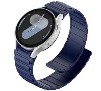 Magnetic Silicone Band Compatible with Samsung Galaxy Watch 7 6 5 4 FE Band 40mm 44mm/Watch 4 6 Classic 47mm 46mm 43mm 42mm/Watch 5 Pro 45mm,22mm No Gap Waterproof Sport Strap for Men Women,Navy Blue