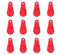 Magnetic Silicone Clips Air Fryer Paper Liner Holder, Kitchen Gadget Heat Safe Non Scratch Cooking Tool Set, 12 Pack, For Consistent Cooking(Red)