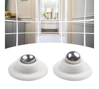 Magnetic Silicone Door Stop Strong Suction Base(White)