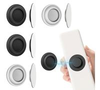 Magnetic Silicone Remote Control Holder, 4 x Wall Mount Remote Control Holder, No Drilling, Adhesive Wall Organizer for Home, Office Schools (Circle)
