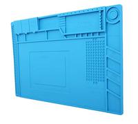 MAGNETIC SILICONE REPAIR MAT FOR ELECTRONIC DEVICE MAINTENANCE LIGHT BLUE
