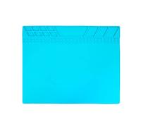Magnetic Silicone Repair Mat Heat Resistant 932°F Soldering Work Mat(30x40cm Light Blue)
