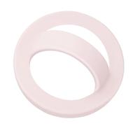 Magnetic Silicone Ring Grip Phone Holder, 360° Rotating Finger Loop Holder, Soft and Portable, Strong Magnetic Attraction, Compatible with Magsafe Phone Case (Pink)