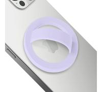 Magnetic Silicone Ring Grip Phone Holder，Comfy Loop Grip Phone Holder,Strong Grip,Comfortable,Easy to Install and Remove,Compatible with Magsafe for iPhone 16/15/14/13/12 Series (Purple)