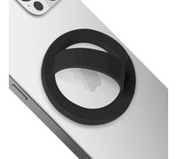 Magnetic Silicone Ring Grip Phone Holder,Comfy Loop Grip Phone Holder,Strong Grip,Comfortable,Easy to Install and Remove,Compatible with Magsafe for iPhone 16/15/14/13/12 Series (Black)